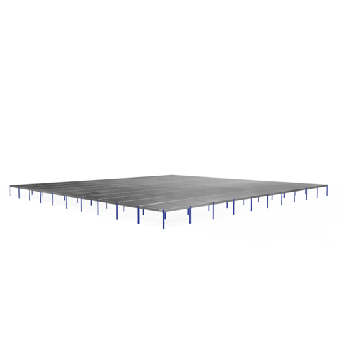 Stahlbaubühne / Unterkante 2.800 mm / Traglast 250 kg/qm / feuerrot (RAL 3000) - Bild 30 von 30
