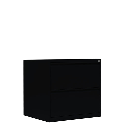 Hängeregisterschrank, 2 Schubladen, 2-bahnig, DIN A4, Stahl, 70x76x62cm (HxBxT) - Bild 9 von 9
