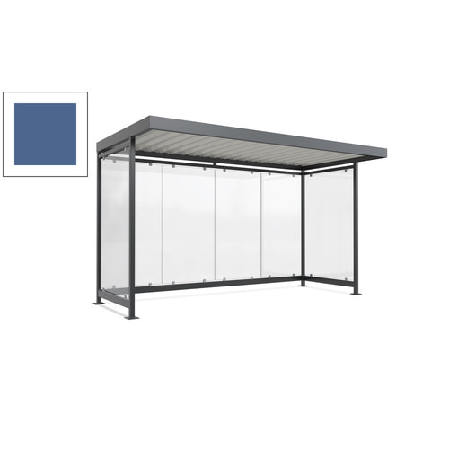 Raucherunterstand, Fahrgastunterstand, 2.510 x 4.195 x 2.165 mm, 6 Wände - Bild 90 von 192