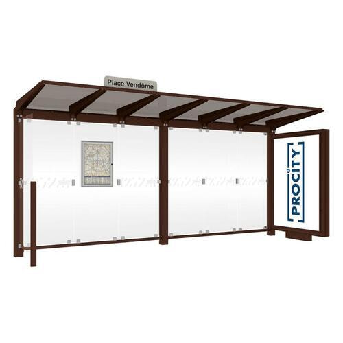 Wartehalle, Infokasten, Stationsschild, Leuchtkasten, 2.4 x 5.0 x 1.5m (HxBxT) - Bild 16 von 20