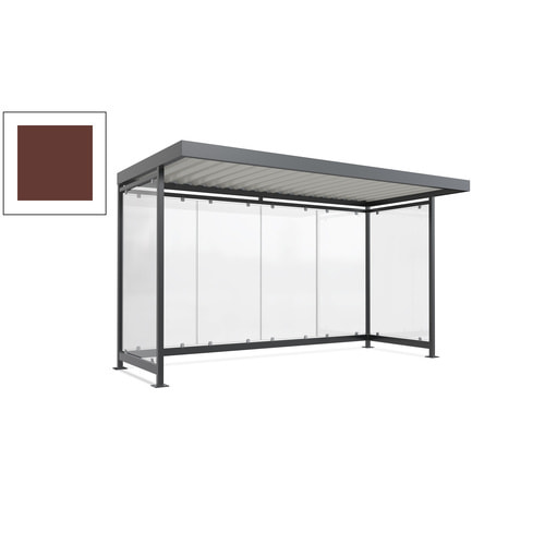 Raucherunterstand, Fahrgastunterstand, 2.510 x 4.195 x 2.165 mm, 6 Wände - Bild 172 von 192