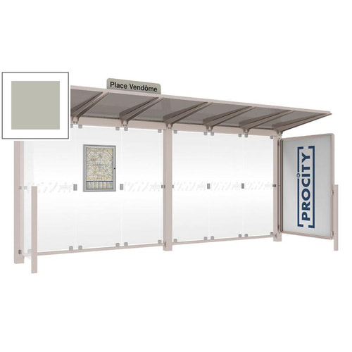 Wartehalle, Aushangkasten, Stationsschild, Schaukasten, 2.4 x 5.0 x 1.5m (HxBxT) - Bild 15 von 20
