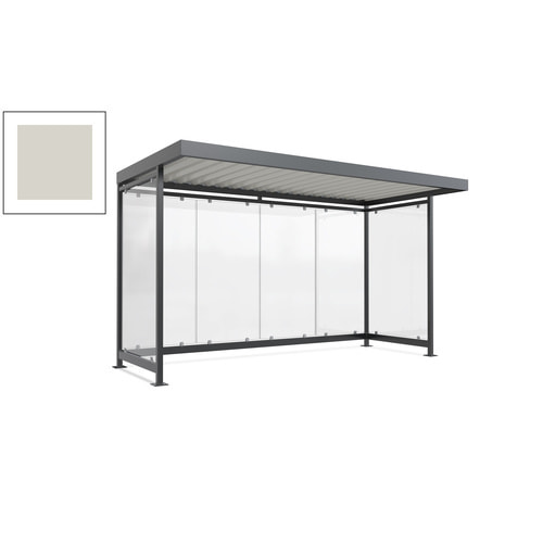Raucherunterstand, Fahrgastunterstand, 2.510 x 4.195 x 2.165 mm, 6 Wände - Bild 182 von 192