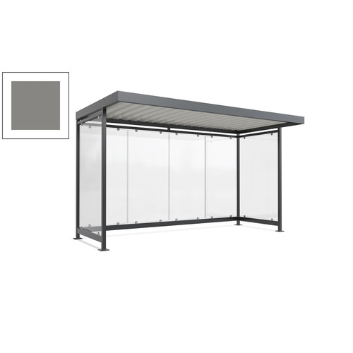 Raucherunterstand, Fahrgastunterstand, 2.510 x 4.195 x 2.165 mm, 6 Wände - Bild 187 von 192