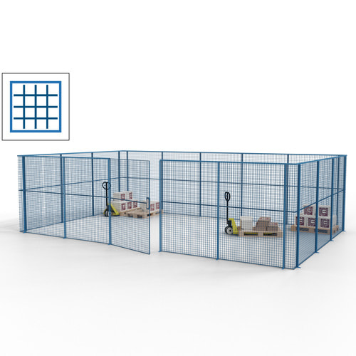 Maschinen Schutzgitter / Hallentrennwand / Sicherheitszaun / Tür / 22 m - Bild 8 von 173
