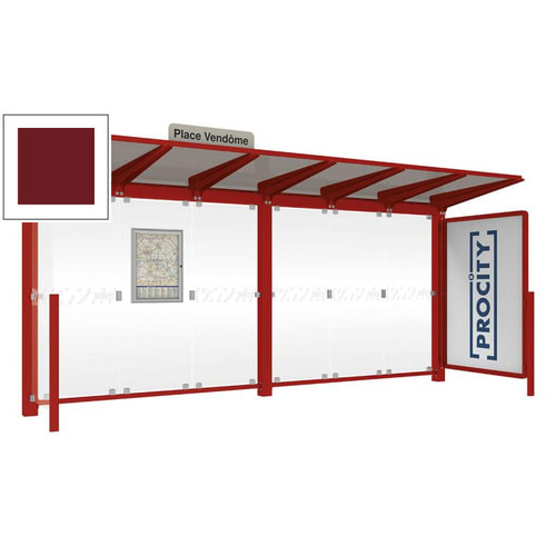 Wartehalle, Aushangkasten, Stationsschild, Schaukasten, 2.4 x 5.0 x 1.5m (HxBxT) - Bild 11 von 20