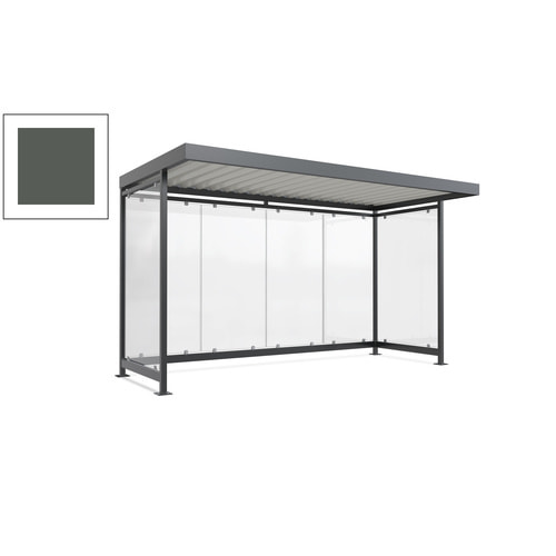 Raucherunterstand, Fahrgastunterstand, 2.510 x 4.195 x 2.165 mm, 6 Wände - Bild 134 von 192