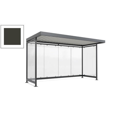 Raucherunterstand, Fahrgastunterstand, 2.510 x 4.195 x 2.165 mm, 6 Wände - Bild 107 von 192