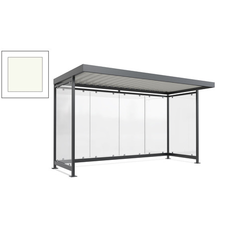 Raucherunterstand, Fahrgastunterstand, 2.510 x 4.195 x 2.165 mm, 6 Wände - Bild 188 von 192