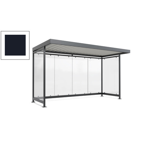 Raucherunterstand, Fahrgastunterstand, 2.510 x 4.195 x 2.165 mm, 6 Wände - Bild 73 von 192