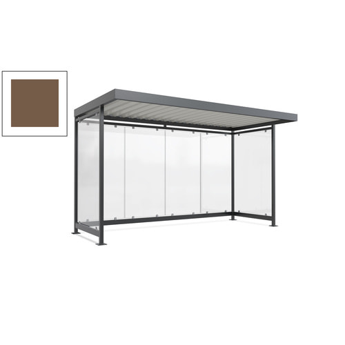 Raucherunterstand, Fahrgastunterstand, 2.510 x 4.195 x 2.165 mm, 6 Wände - Bild 179 von 192
