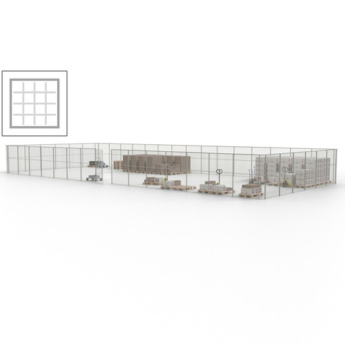 Maschinen Schutzgitter / Hallentrennwand / Sicherheitszaun / Tür / 63 m - Bild 69 von 173