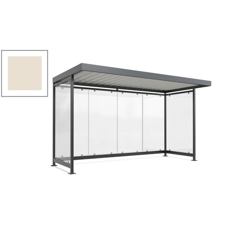 Raucherunterstand, Fahrgastunterstand, 2.510 x 4.195 x 2.165 mm, 6 Wände - Bild 181 von 192