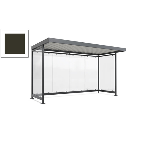 Raucherunterstand, Fahrgastunterstand, 2.510 x 4.195 x 2.165 mm, 6 Wände - Bild 100 von 192