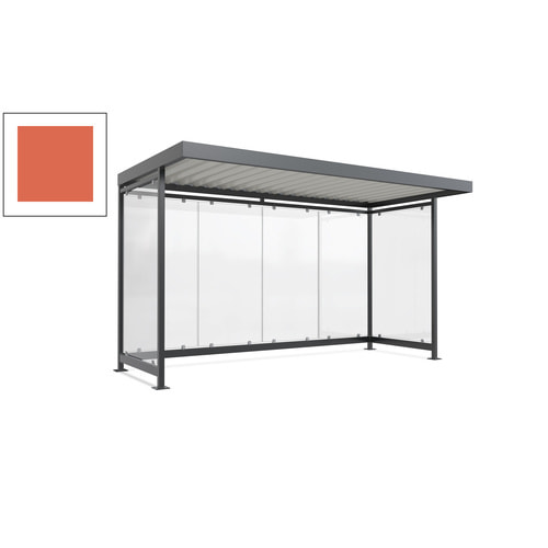 Raucherunterstand, Fahrgastunterstand, 2.510 x 4.195 x 2.165 mm, 6 Wände - Bild 37 von 192