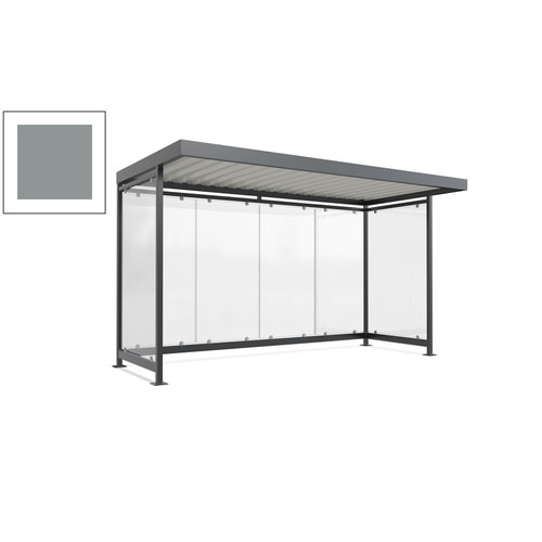 Raucherunterstand, Fahrgastunterstand, 2.510 x 4.195 x 2.165 mm, 6 Wände - Bild 156 von 192