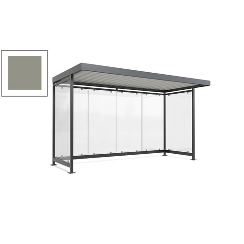 Raucherunterstand, Fahrgastunterstand, 2.510 x 4.195 x 2.165 mm, 6 Wände - Bild 145 von 192