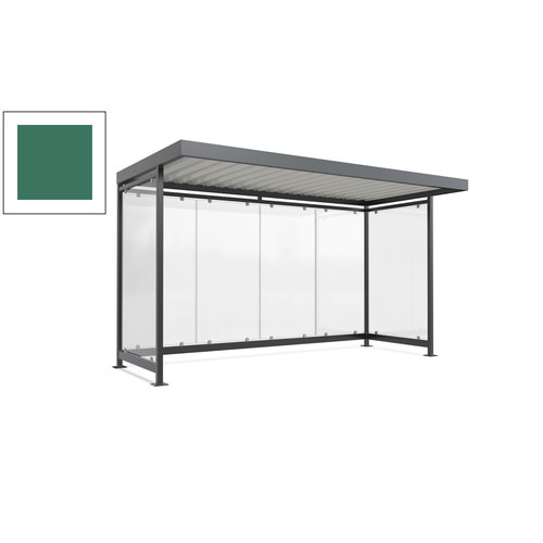 Raucherunterstand, Fahrgastunterstand, 2.510 x 4.195 x 2.165 mm, 6 Wände - Bild 92 von 192