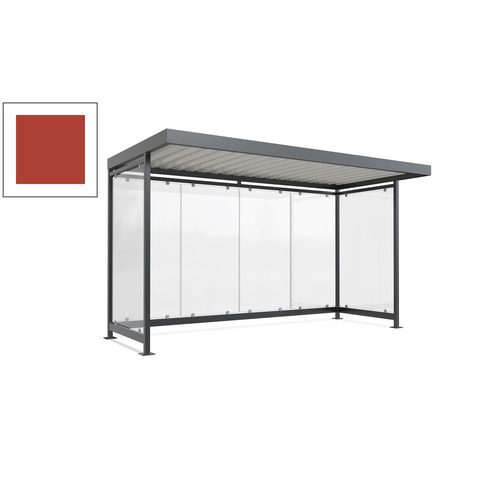 Raucherunterstand, Fahrgastunterstand, 2.510 x 4.195 x 2.165 mm, 6 Wände - Bild 51 von 192