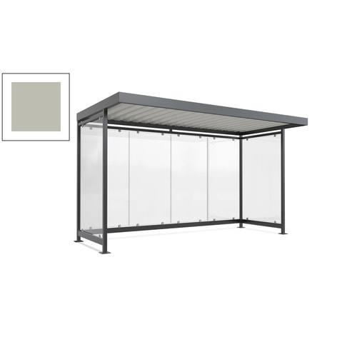 Raucherunterstand, Fahrgastunterstand, 2.510 x 4.195 x 2.165 mm, 6 Wände - Bild 158 von 192