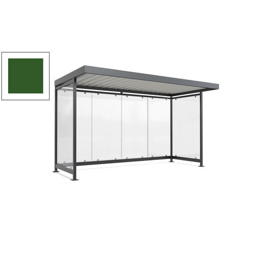 Raucherunterstand, Fahrgastunterstand, 2.510 x 4.195 x 2.165 mm, 6 Wände - Bild 94 von 192