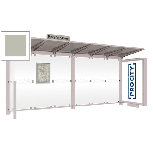 Wartehalle, Infokasten, Stationsschild, Leuchtkasten, 2.4 x 5.0 x 1.5m (HxBxT) - Bild 15 von 20