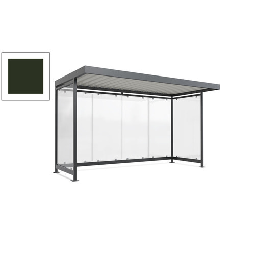 Raucherunterstand, Fahrgastunterstand, 2.510 x 4.195 x 2.165 mm, 6 Wände - Bild 99 von 192