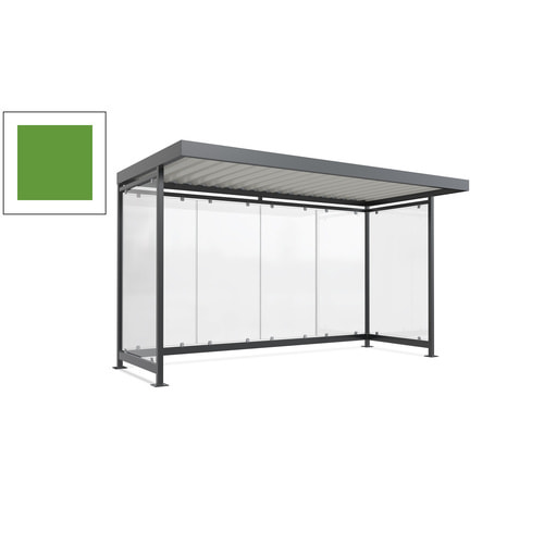 Raucherunterstand, Fahrgastunterstand, 2.510 x 4.195 x 2.165 mm, 6 Wände - Bild 110 von 192