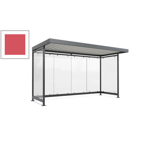 Raucherunterstand, Fahrgastunterstand, 2.510 x 4.195 x 2.165 mm, 6 Wände - Bild 52 von 192