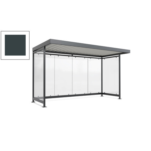 Raucherunterstand, Fahrgastunterstand, 2.510 x 4.195 x 2.165 mm, 6 Wände - Bild 144 von 192
