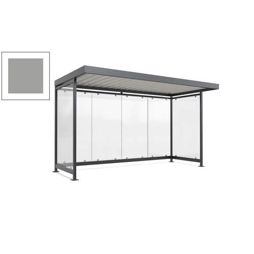 Raucherunterstand, Fahrgastunterstand, 2.510 x 4.195 x 2.165 mm, 6 Wände - Bild 186 von 192