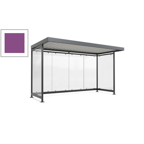 Raucherunterstand, Fahrgastunterstand, 2.510 x 4.195 x 2.165 mm, 6 Wände - Bild 66 von 192