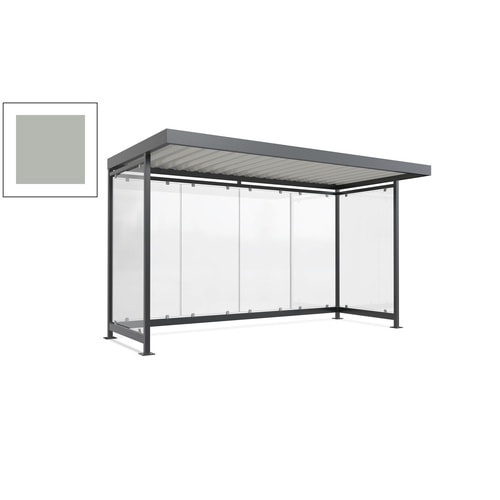 Raucherunterstand, Fahrgastunterstand, 2.510 x 4.195 x 2.165 mm, 6 Wände - Bild 153 von 192