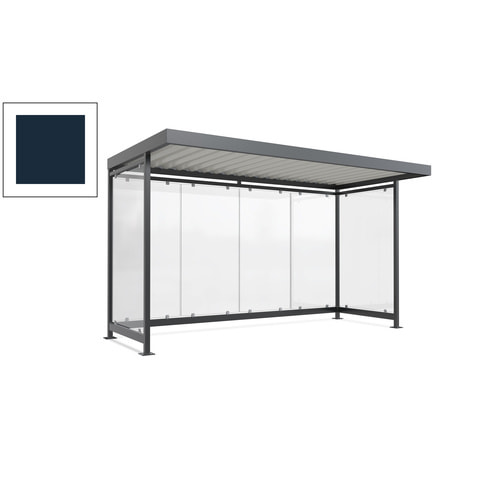 Raucherunterstand, Fahrgastunterstand, 2.510 x 4.195 x 2.165 mm, 6 Wände - Bild 79 von 192