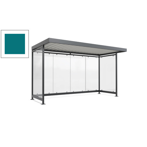 Raucherunterstand, Fahrgastunterstand, 2.510 x 4.195 x 2.165 mm, 6 Wände - Bild 88 von 192