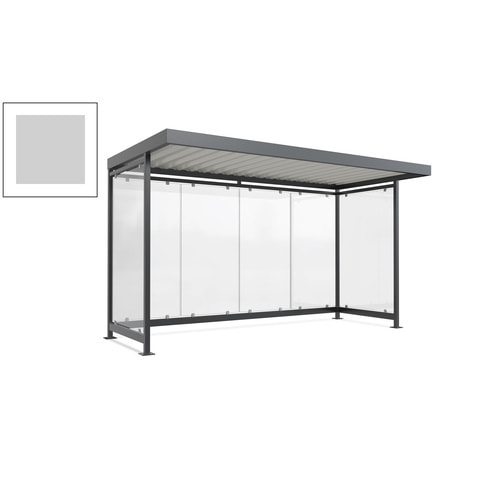Raucherunterstand, Fahrgastunterstand, 2.510 x 4.195 x 2.165 mm, 6 Wände - Bild 161 von 192