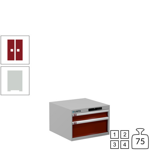 Lista Schubladenschrank / 383x564x572 mm / 2 Schubladen / 75kg / 78.467/78.468 - Bild 29 von 46