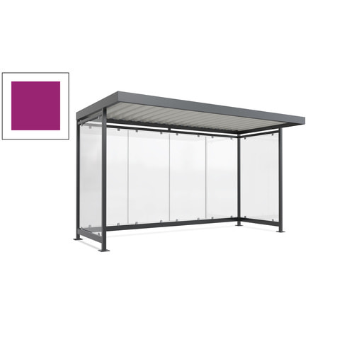 Raucherunterstand, Fahrgastunterstand, 2.510 x 4.195 x 2.165 mm, 6 Wände - Bild 64 von 192