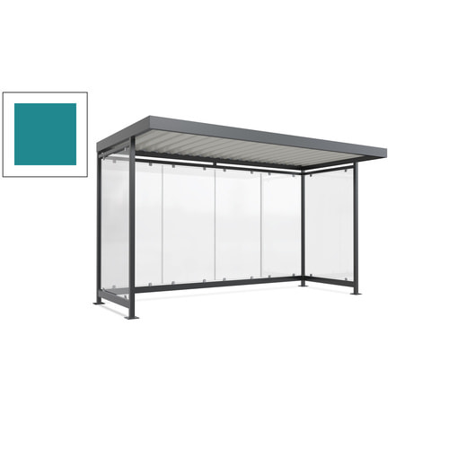 Raucherunterstand, Fahrgastunterstand, 2.510 x 4.195 x 2.165 mm, 6 Wände - Bild 85 von 192