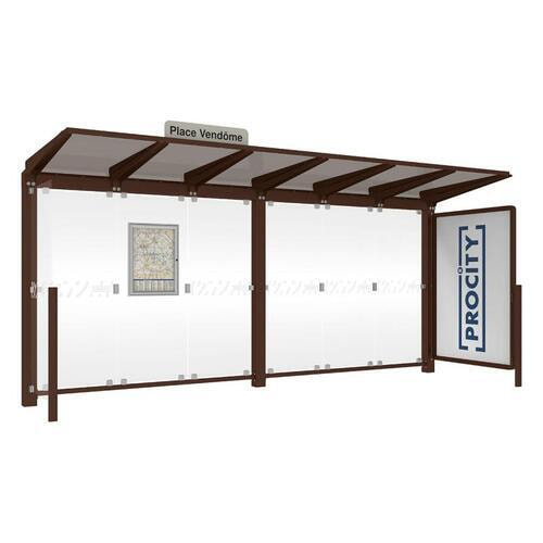 Wartehalle, Aushangkasten, Stationsschild, Schaukasten, 2.4 x 5.0 x 1.5m (HxBxT) - Bild 16 von 20
