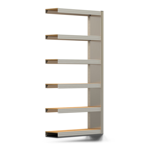 Archivregal mit Seitenwand, Aktenregal / 2057 x 1005 x 300 mm, 6 Böden a 250 kg - Bild 6 von 7