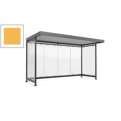 Raucherunterstand, Fahrgastunterstand, 2.510 x 4.195 x 2.165 mm, 6 Wände - Bild 15 von 192