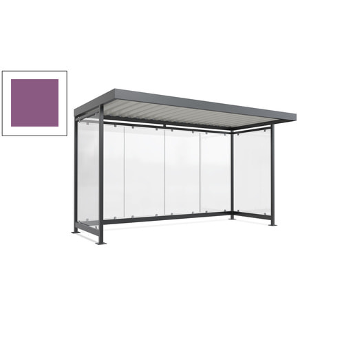 Raucherunterstand, Fahrgastunterstand, 2.510 x 4.195 x 2.165 mm, 6 Wände - Bild 59 von 192