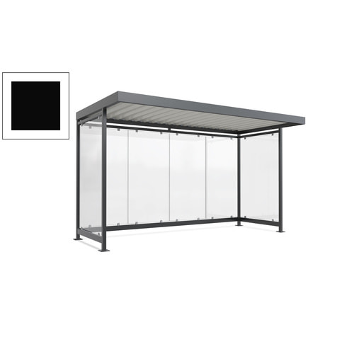 Raucherunterstand, Fahrgastunterstand, 2.510 x 4.195 x 2.165 mm, 6 Wände - Bild 185 von 192