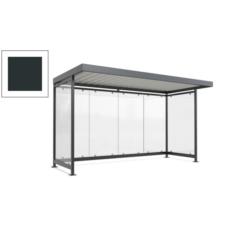 Raucherunterstand, Fahrgastunterstand, 2.510 x 4.195 x 2.165 mm, 6 Wände - Bild 139 von 192