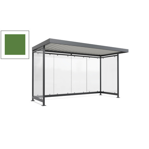 Raucherunterstand, Fahrgastunterstand, 2.510 x 4.195 x 2.165 mm, 6 Wände - Bild 109 von 192