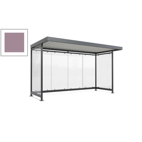 Raucherunterstand, Fahrgastunterstand, 2.510 x 4.195 x 2.165 mm, 6 Wände - Bild 67 von 192