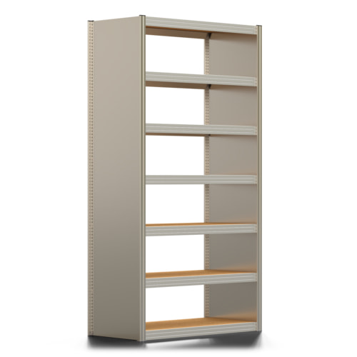 Archivregal mit Seitenwand, Aktenregal / 2500 x 1285 x 600 mm, 7 Böden a 250 kg - Bild 7 von 7