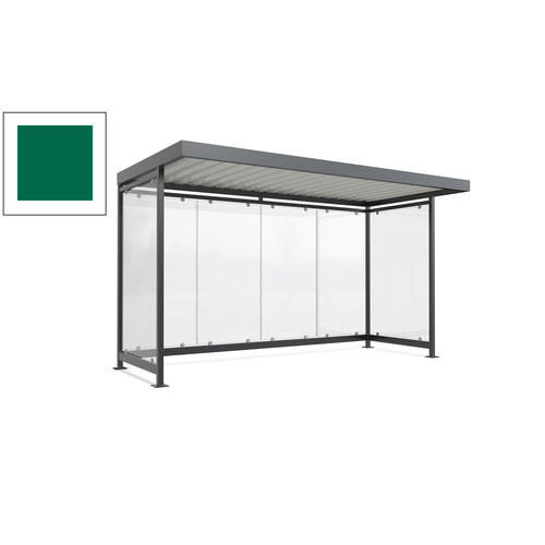Raucherunterstand, Fahrgastunterstand, 2.510 x 4.195 x 2.165 mm, 6 Wände - Bild 108 von 192