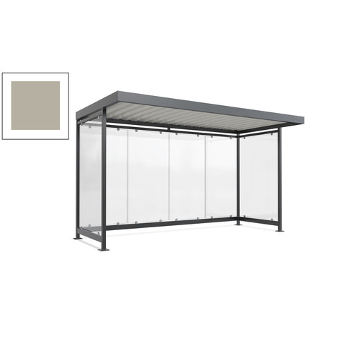 Raucherunterstand, Fahrgastunterstand, 2.510 x 4.195 x 2.165 mm, 6 Wände - Bild 147 von 192